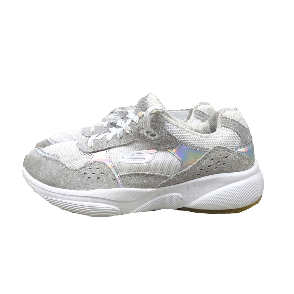 Skechers Meridian No Worries Wmn 8.5 Lthr Sneakers - Picture 4 of 9